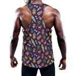 Summer Totem Pattern Print Training Tank Top