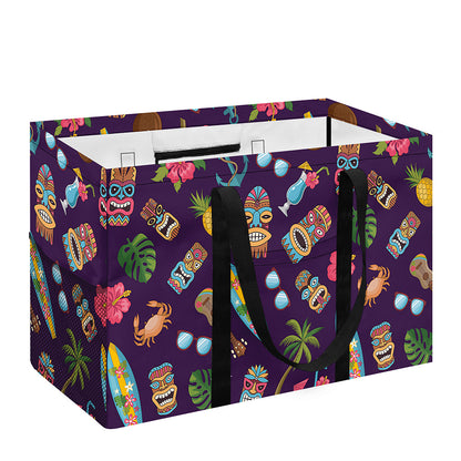 Summer Totem Pattern Print Utility Tote Bag