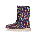 Summer Totem Pattern Print Winter Boots