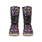 Summer Totem Pattern Print Winter Boots