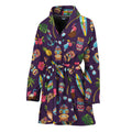 Summer Totem Pattern Print Women's Bathrobe