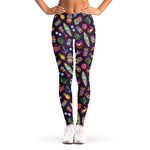 Summer Totem Pattern Print Women's Leggings