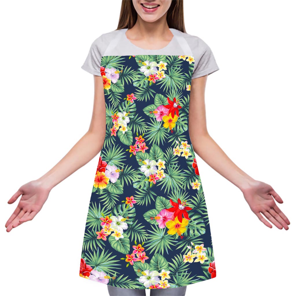 Summer Tropical Hawaii Pattern Print Adjustable Apron