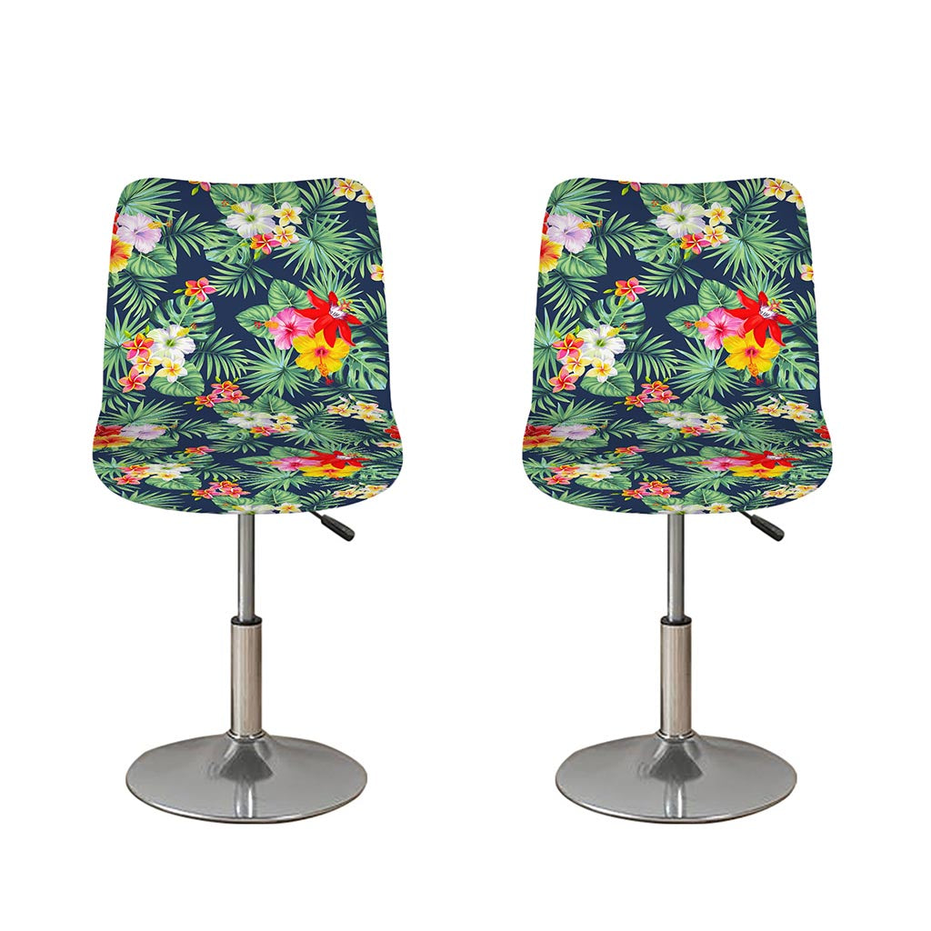 Summer Tropical Hawaii Pattern Print Bar Stool Covers