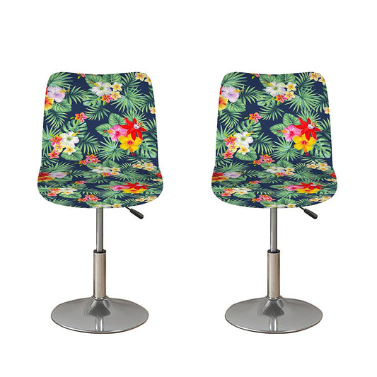 Summer Tropical Hawaii Pattern Print Bar Stool Covers