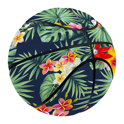 Summer Tropical Hawaii Pattern Print Basketball