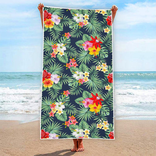 Summer Tropical Hawaii Pattern Print Beach Towel