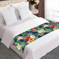 Summer Tropical Hawaii Pattern Print Bed Runner