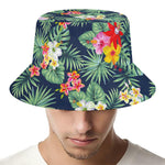 Summer Tropical Hawaii Pattern Print Bucket Hat