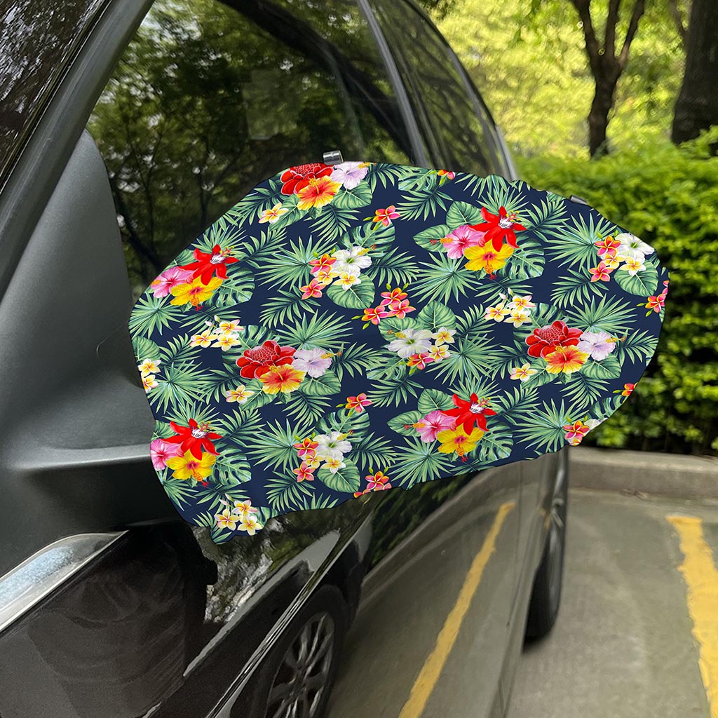 Summer Tropical Hawaii Pattern Print Car Side Mirror Covers