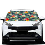 Summer Tropical Hawaii Pattern Print Car Windshield Snow Cover