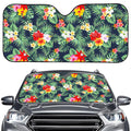 Summer Tropical Hawaii Pattern Print Car Windshield Sun Shade