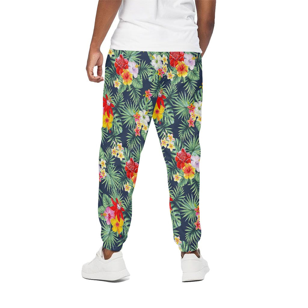 Summer Tropical Hawaii Pattern Print Cotton Pants