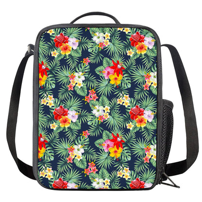 Summer Tropical Hawaii Pattern Print Crossbody Lunch Bag