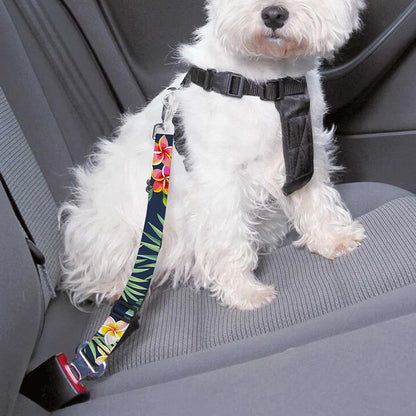 Summer Tropical Hawaii Pattern Print Dog Seat Belt