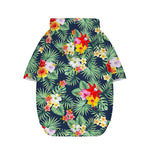 Summer Tropical Hawaii Pattern Print Dog Zip Up Hoodie