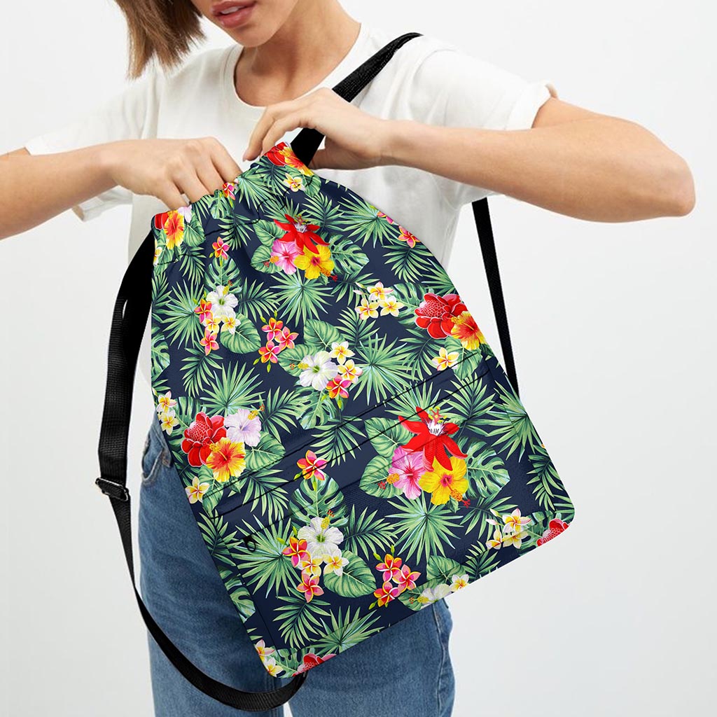 Summer Tropical Hawaii Pattern Print Drawstring Backpack