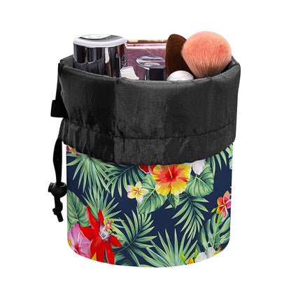 Summer Tropical Hawaii Pattern Print Drawstring Makeup Bag