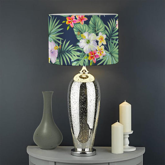 Summer Tropical Hawaii Pattern Print Drum Lamp Shade