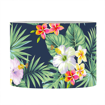 Summer Tropical Hawaii Pattern Print Drum Lamp Shade