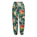 Summer Tropical Hawaii Pattern Print Fleece Lined Knit Pants