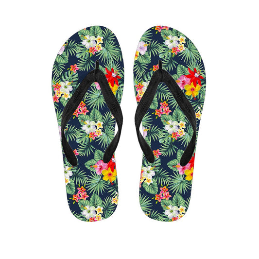Summer Tropical Hawaii Pattern Print Flip Flops