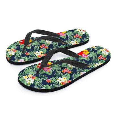 Summer Tropical Hawaii Pattern Print Flip Flops