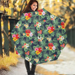 Summer Tropical Hawaii Pattern Print Foldable Umbrella