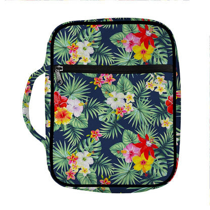 Summer Tropical Hawaii Pattern Print Front Pocket Bible Bag