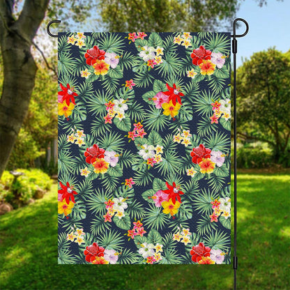 Summer Tropical Hawaii Pattern Print Garden Flag