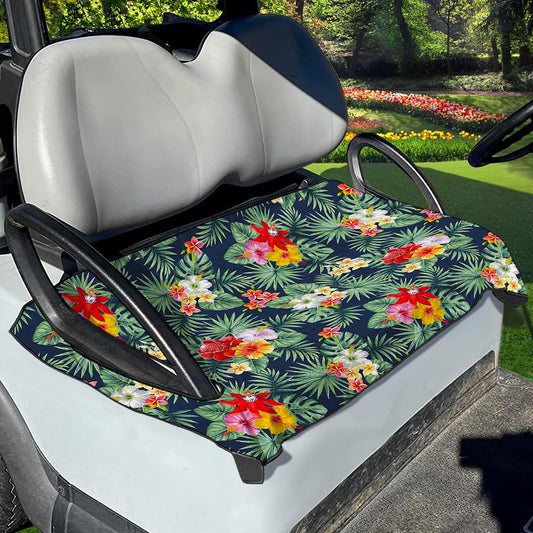 Summer Tropical Hawaii Pattern Print Golf Cart Seat Cover