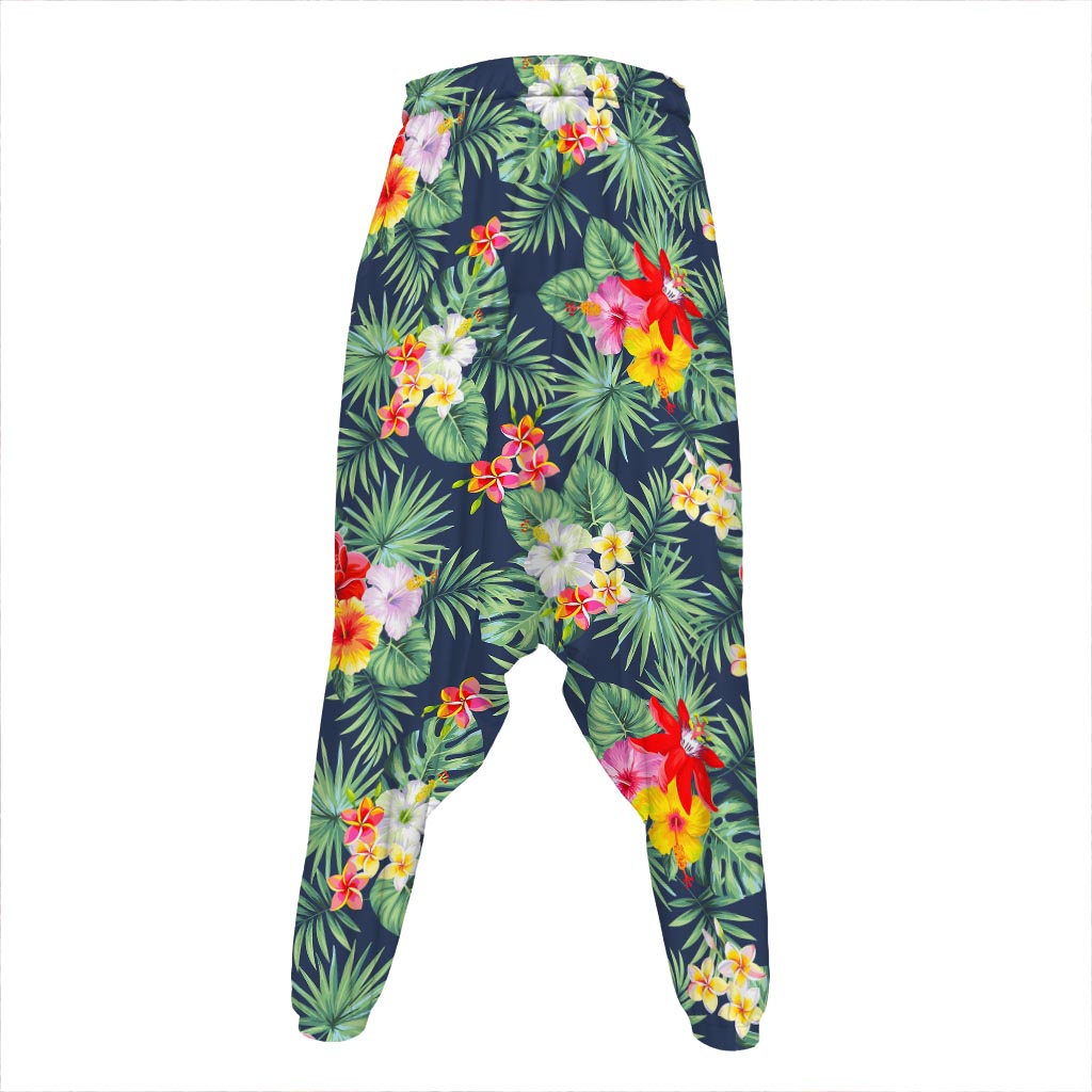 Summer Tropical Hawaii Pattern Print Hammer Pants
