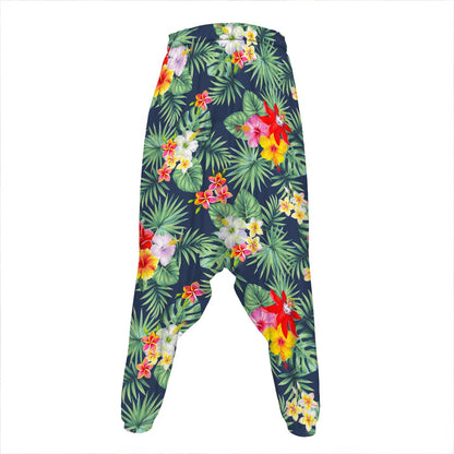 Summer Tropical Hawaii Pattern Print Hammer Pants