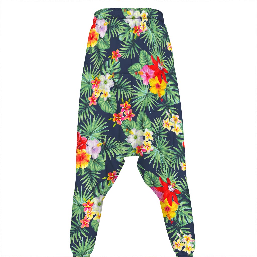 Summer Tropical Hawaii Pattern Print Hammer Pants
