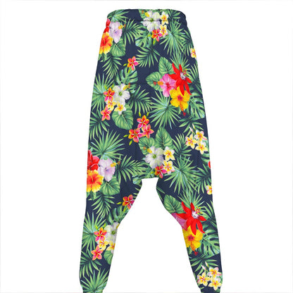 Summer Tropical Hawaii Pattern Print Hammer Pants
