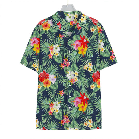 Summer Tropical Hawaii Pattern Print Hawaiian Shirt