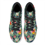 Summer Tropical Hawaii Pattern Print High Top Leather Sneakers