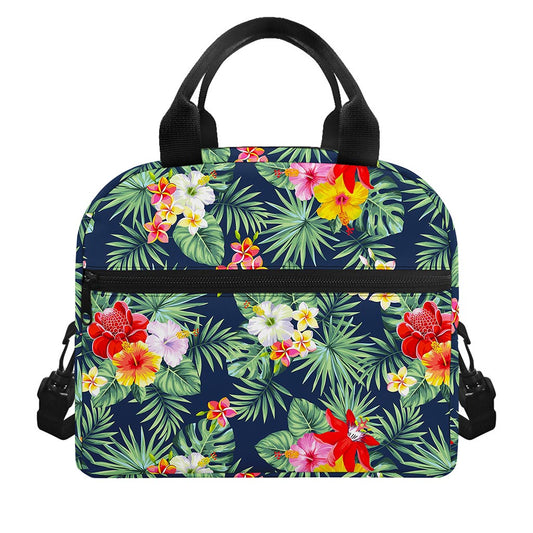 Summer Tropical Hawaii Pattern Print Insulated Lunch Bag