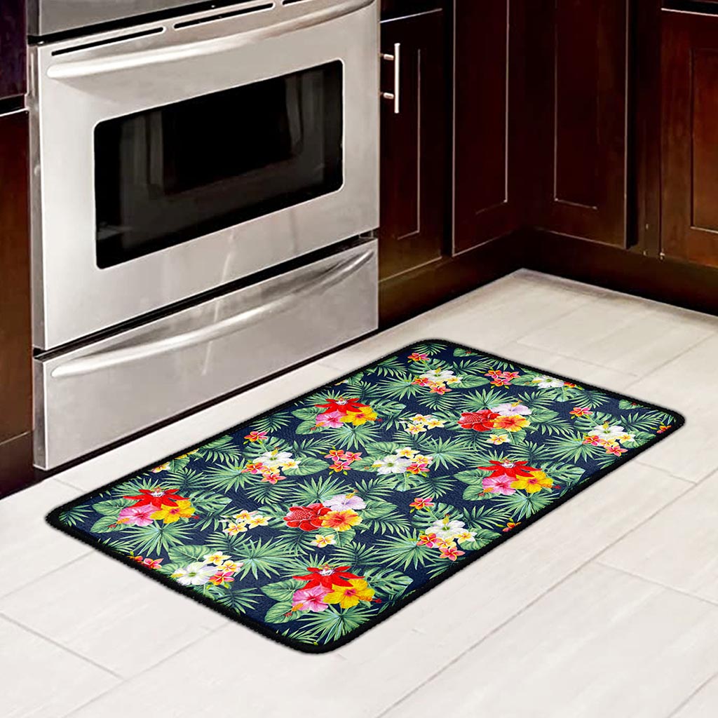 Summer Tropical Hawaii Pattern Print Kitchen Mat