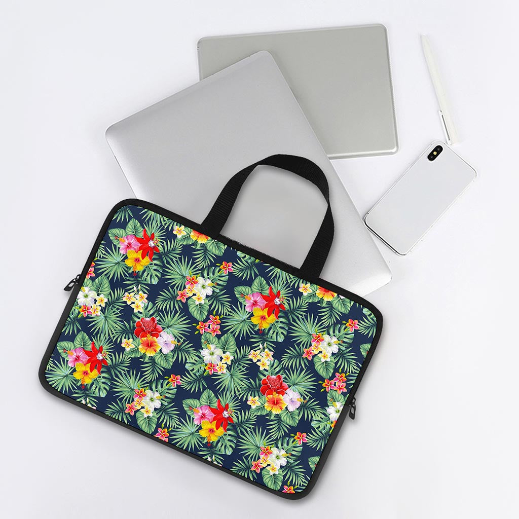 Summer Tropical Hawaii Pattern Print Laptop Sleeve With Handle
