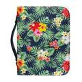 Summer Tropical Hawaii Pattern Print Leather Bible Cover