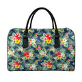 Summer Tropical Hawaii Pattern Print Leather Duffel Bag