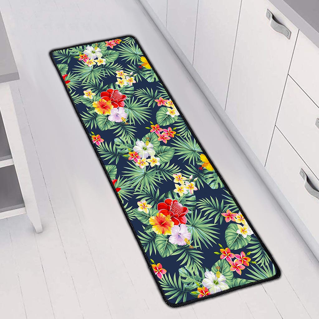 Summer Tropical Hawaii Pattern Print Long Kitchen Mat