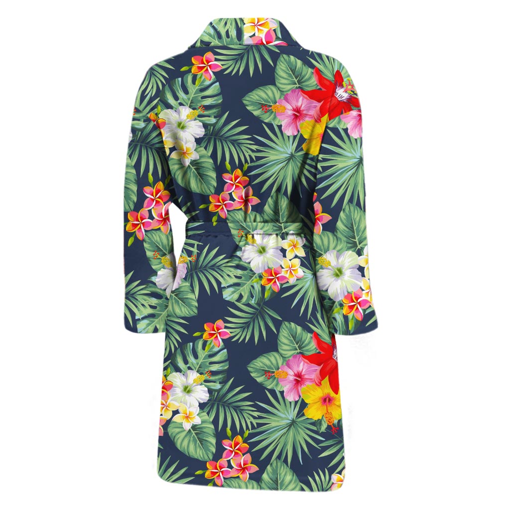 Summer Tropical Hawaii Pattern Print Men's Bathrobe