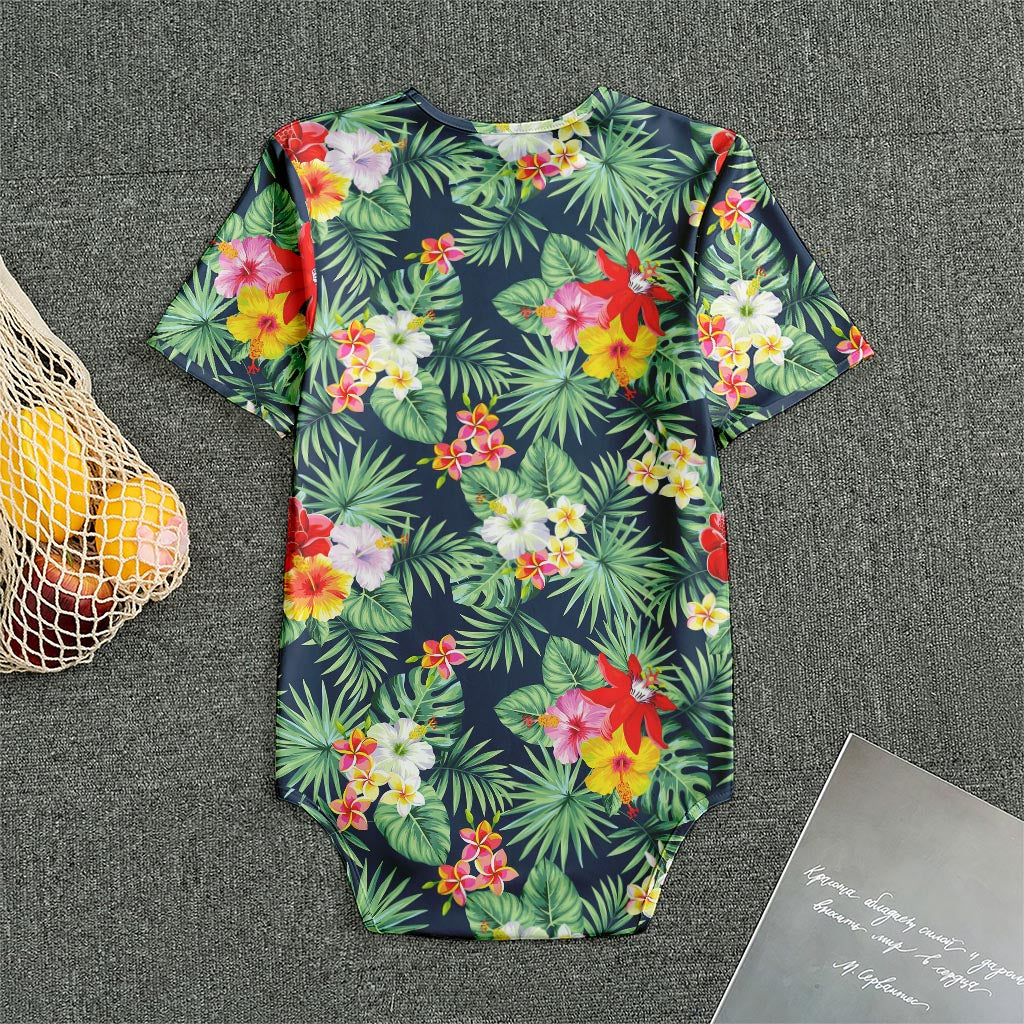 Summer Tropical Hawaii Pattern Print Men's Bodysuit