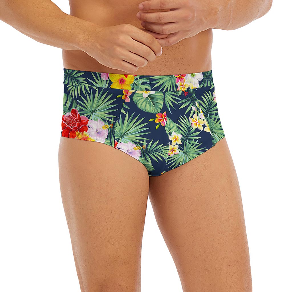 Summer Tropical Hawaii Pattern Print Men's Briefs
