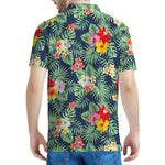 Summer Tropical Hawaii Pattern Print Men's Polo Shirt