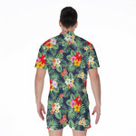 Summer Tropical Hawaii Pattern Print Men's Rompers