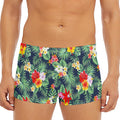 Summer Tropical Hawaii Pattern Print Men's Short Boxer Briefs