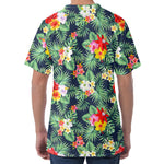 Summer Tropical Hawaii Pattern Print Men's Velvet T-Shirt